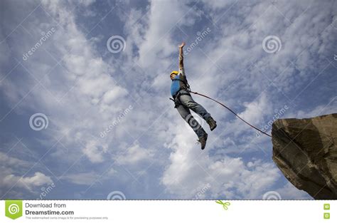 Jump Off A Cliff Stock Image Image Of Moving Adventure 76294139