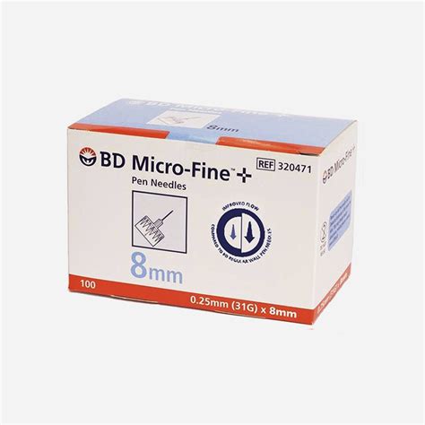 Bd Micro Fine 8mm 100 Pen Needles
