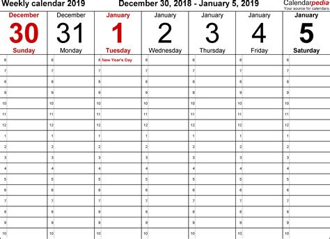 Free Printable Full Page Calendar With Time Slot