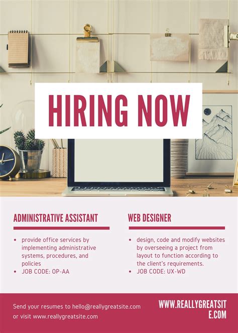 Free And Customizable Job Announcement Templates Canva