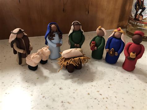 I Made A Polymer Clay Nativity What Do You Think Rcrafts
