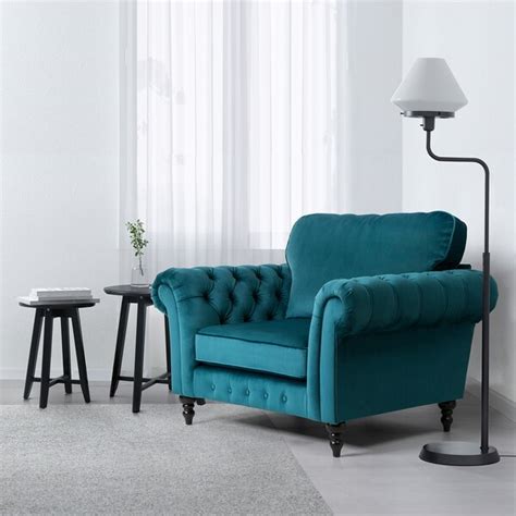 Check out our ikea armchair selection for the very best in unique or custom, handmade pieces from our living room furniture shops. GREVIE Armchair - velvet blue - IKEA