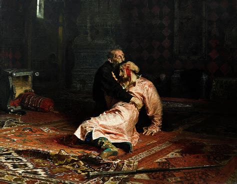 Ivan The Terrible And His Son Ivan On November Th By Ilya Repin Painting By Orca Art