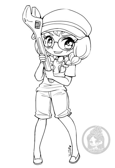 Chibi Doll Coloring Pages