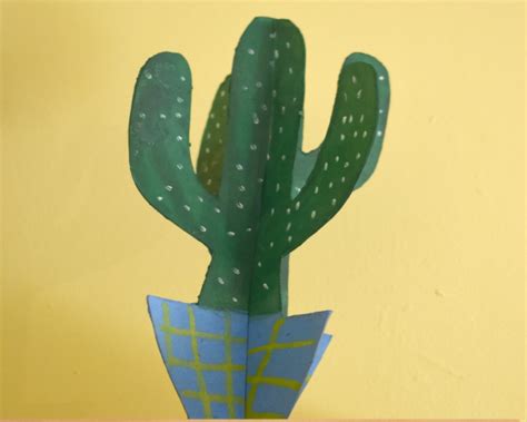 Diy Cardboard Cactus Whimsical Mumblings