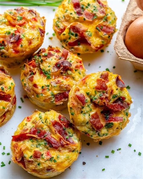 These Clean Eating Bacon Egg Muffins Are The Bomb Clean Food Crush