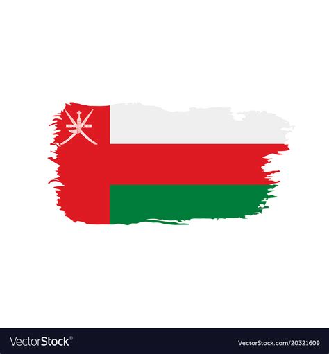 Oman Flag Royalty Free Vector Image Vectorstock