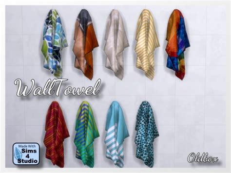 All4sims Wall Towels By Oldbox • Sims 4 Downloads