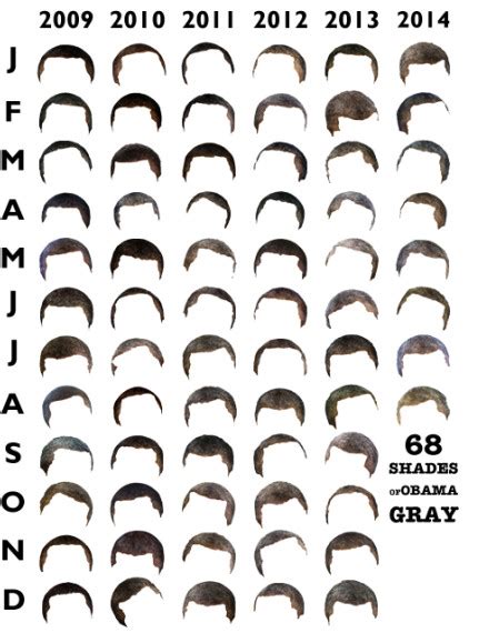 The Graying Of President Obamas Hair In One Chart Vox