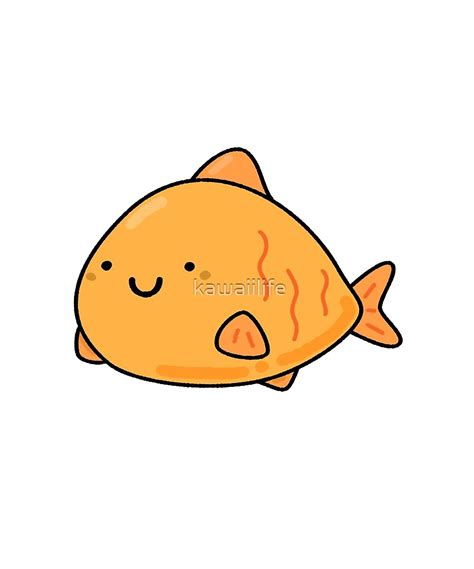 Kawaii Fish By Kawaiilife Redbubble Goldfish Art Japanese Menu