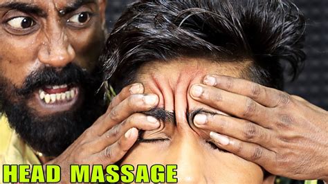 Upper Body Massage By Master Tapas Head Massage And Forehead Tapping Hair And Neck Cracking