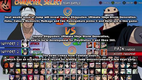 Naruto Shippuden Ultimate Ninja Storm Generation Roster Is Fanmade