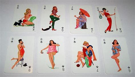 Fx Schmid “sexy Girls” Jass Pin Up Playing Cards C1964 From