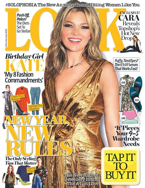 Kate Moss In Look Magazine January 2015 Issue Hawtcelebs