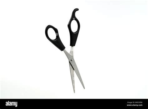 Black Scissors Isolated On White Background Stock Photo Alamy