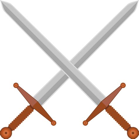Transparent Crossed Swords Clipart Knights Sword Knights Middle Ages