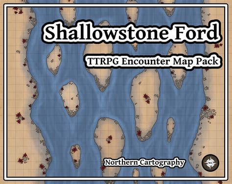 Shallowstone Ford Ttrpg Encounter Map By Northerncartography