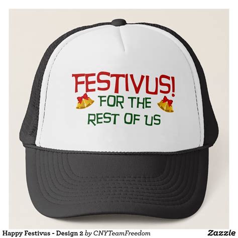 Happy Festivus - Design 2 Trucker Hat | Zazzle.com | Happy festivus 