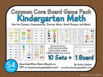 Check out some of the math games we love for early elementary! Common Core Board Game Pack: Kindergarten Math {A Hughes ...