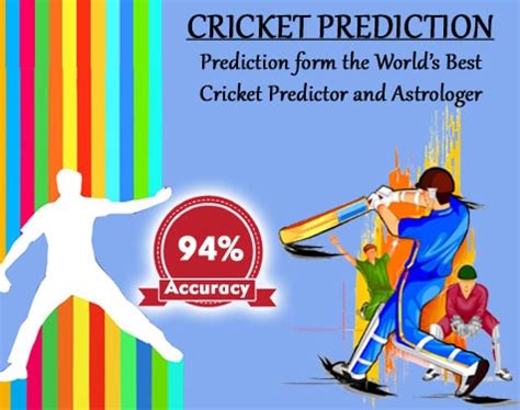 Stay tuned with mr cricket prediction and gets the best tips and today match predictions. Cricket Prediction - Today Cricket Match Prediction Astrology