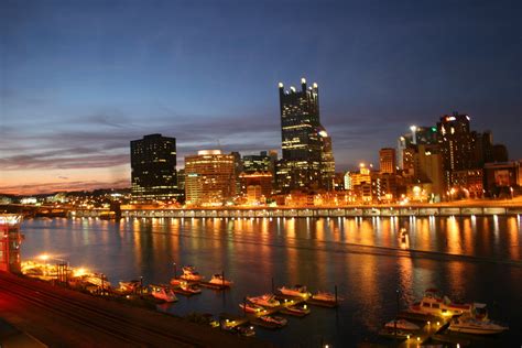 Pittsburgh Skyline Wallpapers 4k Hd Pittsburgh Skyline Backgrounds