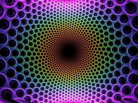 Hd Wallpaper Abstract Optical Illusion Colorful Fractal Geometric