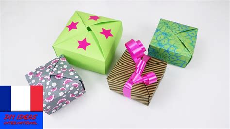 Diy Bo Te Cadeau Petites Bo Tes D Origami Plier Super Id E Pour Un Cadeau Youtube