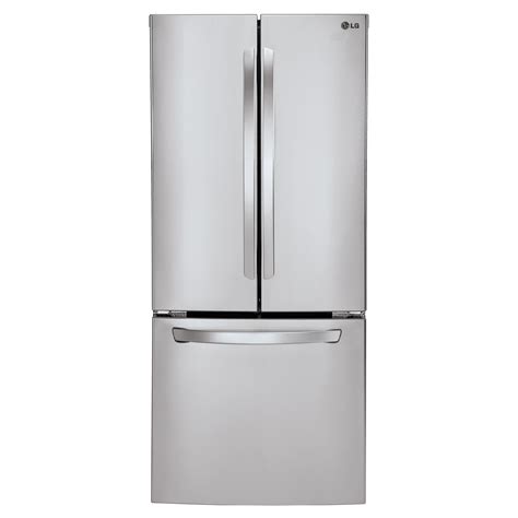lg lfc22770st 21 8 cu ft french door bottom freezer refrigerator stainless steel