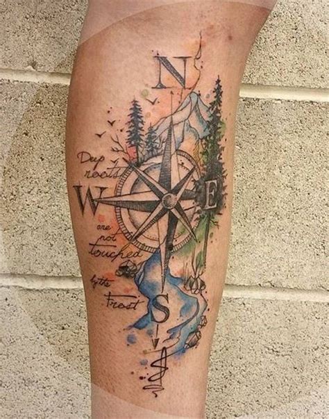 Very Cool Compass Design Which Bespeaks Of The Values The Bearer Has Such As The Land Being