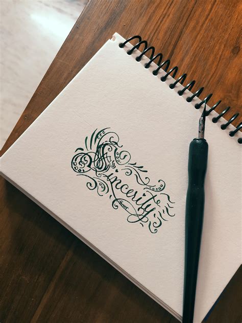 Tried Ornamental Penmanship For The First Time Rcalligraphy