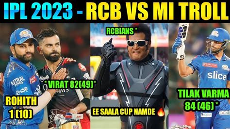 Rcb Vs Mi Ipl 2023 Match 5 Troll Virat Kohli 82 Rcb Vs Mi Troll Telugu Rcb Vs Mi Troll