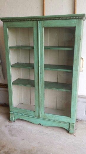 If you're a sloppy painter, you might place a drop cloth or old sheet below your item. Chalk painted bookcase | Painting bookcase, Bookcase ...