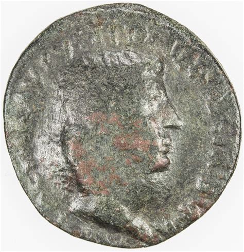 Roman Empire Augustus 27 Bc 14 Ad Ae As 578g Rome Vf