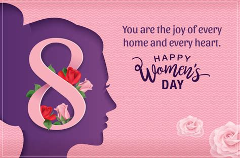 Women are a sign of happiness. Happy Women's Day 2020 greetings images, wishes, Quotes ...