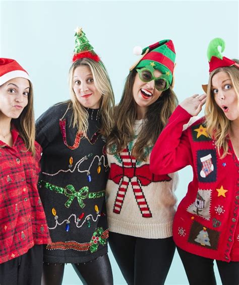 15 Creative Ideas For An Ugly Sweater Holiday Party Brit Co