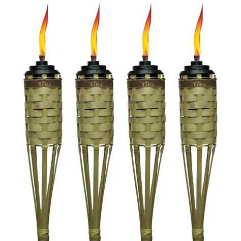 Tiki 4 Pack 57 In Bamboo Garden Torch At