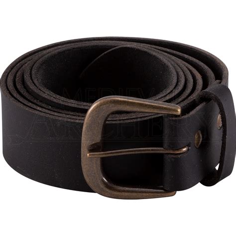 Knights Simple Medieval Leather Belt Black Hw 701174bk By