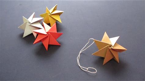 How To Origami Ornament Christmas Star ~クリスマスオーナメント~ Youtube