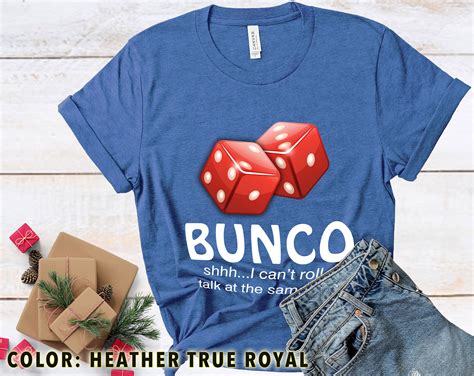 Funny Bunco Dice T Shirt Bunco I Cant Roll And Talk At Etsy