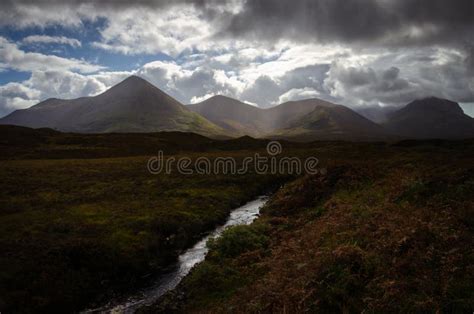 Dramatic Landscape In The Isle Of Skye On A Stormy Day Scotland