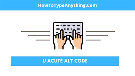 Check spelling or type a new query. U Acute Alt Code: Typing Accents with Alt Code Shortcuts ...