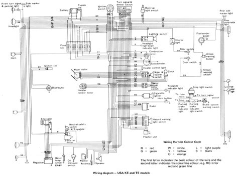 Free Auto Wiring Diagram: 1974 Toyota Corolla Wiring Diagram