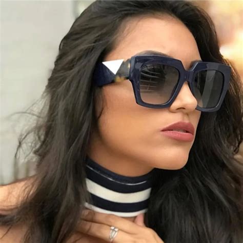 brand designer sunglasses women gradient oversized sunglasses retro square ladies big size