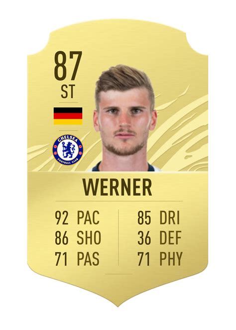 Werner Gold Card Fifa 21 Rfifacardcreators