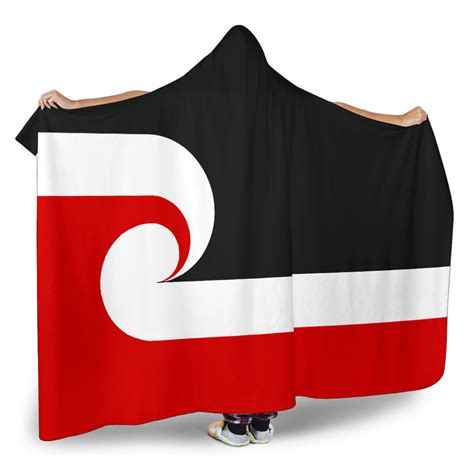 Ultimate Maori Flag Hooded Blanket The Bandana