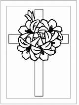 Coloring Cross Easter Printable Crosses Clipart Religious Clip Cliparts Bible Prodigal Son Line Sheets Library Flowers Para Friday Designs Popular sketch template