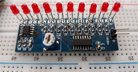 Cd4017 And Ne555 Light Chaser Circuit · One Transistor