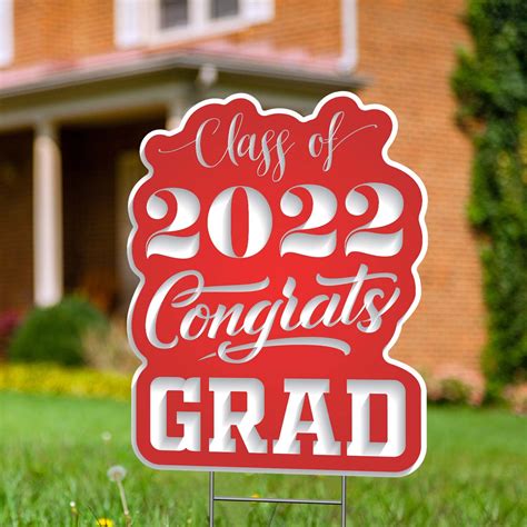 Buy Pixipy 2022 Graduation Yard Sign With Stakes Included 17” X 13