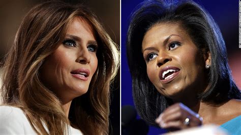 melania admires michelle what donald should learn from that cnn