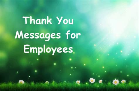 Best Thank You Messages For Employees Appreciation Notes